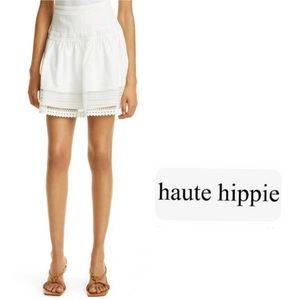 NWT Catherine Lace Trimmed Mini Skirt